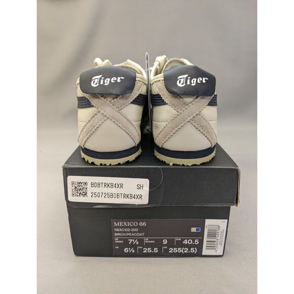 Onitsuka Tiger MEXICO 66 Leather 1183C102-200 Birch/Peacoat Unisex Size 7.5 - Picture 8 of 12